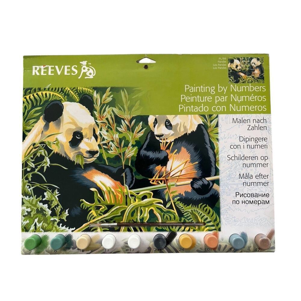 ELEPHANTS THE CHARGE--- Paint by Number Kit by Reeves NEW Made in England - Picture 3 of 4